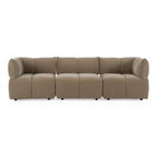 Marisol - Modern Taupe Fabric Sectional Sofa
