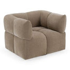 Marisol - Modern Taupe Fabric Swivel Accent Chair