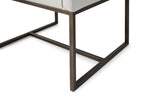 Marty - Modern Off-White & Copper Antique Brass Dining Chair