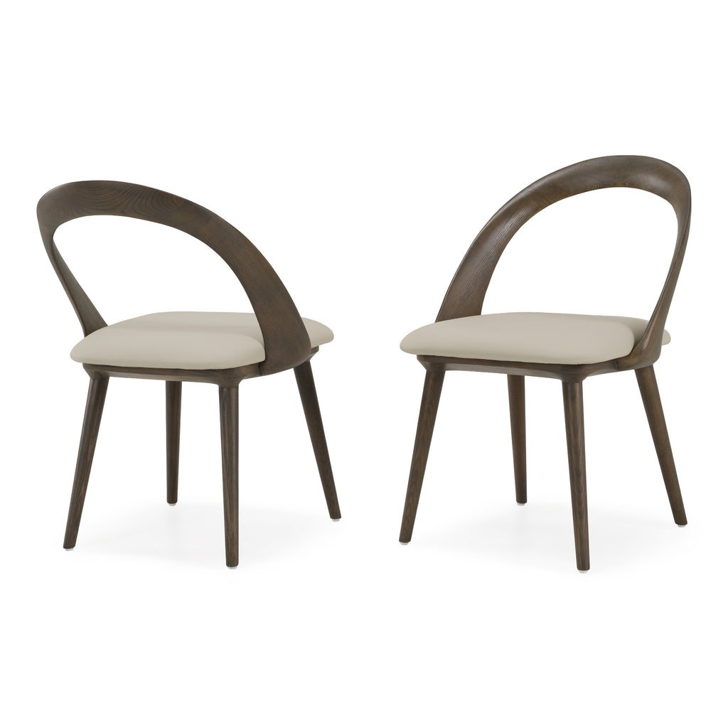 Mason - Mid-Century Modern Beige & Grey Ash Dining Chair (Set of 2)