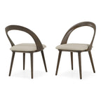 Mason - Mid-Century Modern Beige & Grey Ash Dining Chair (Set of 2)
