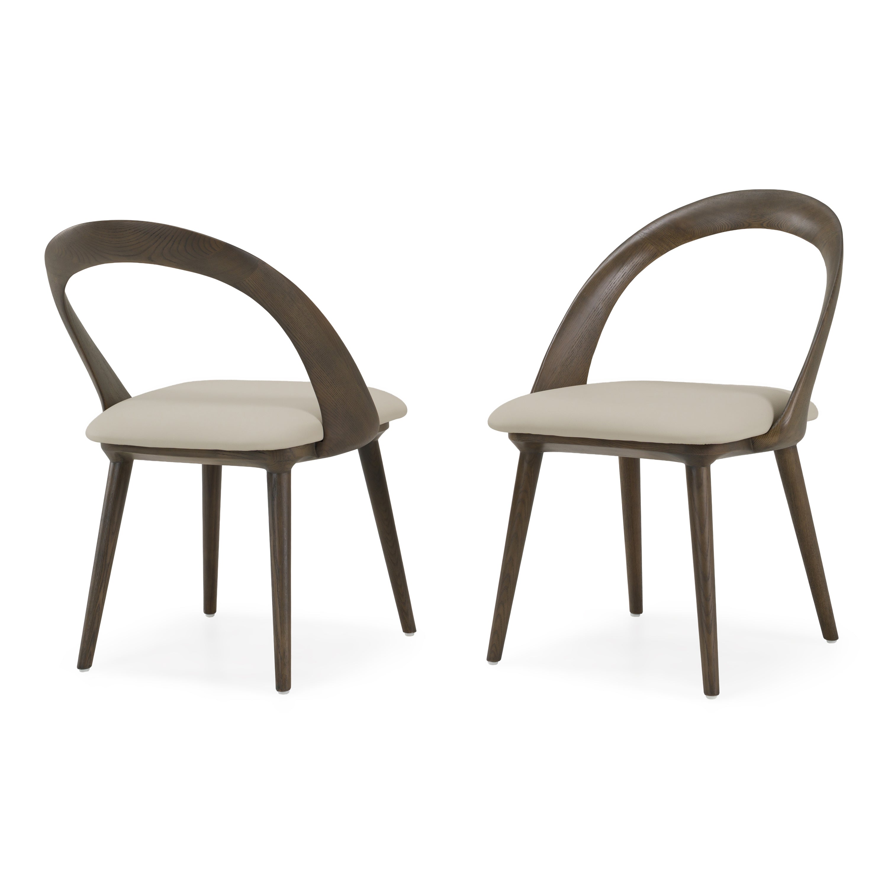 Mason - Mid-Century Modern Beige & Grey Ash Dining Chair (Set of 2)