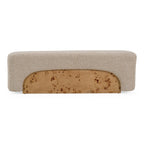 Mayfair - Contemporary Beige Fabric + Burl Bench Ottoman