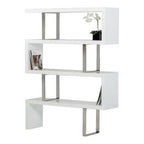 Maze Modern White High Gloss Bookcase