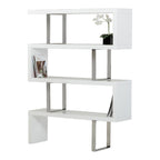 Maze Modern White High Gloss Bookcase