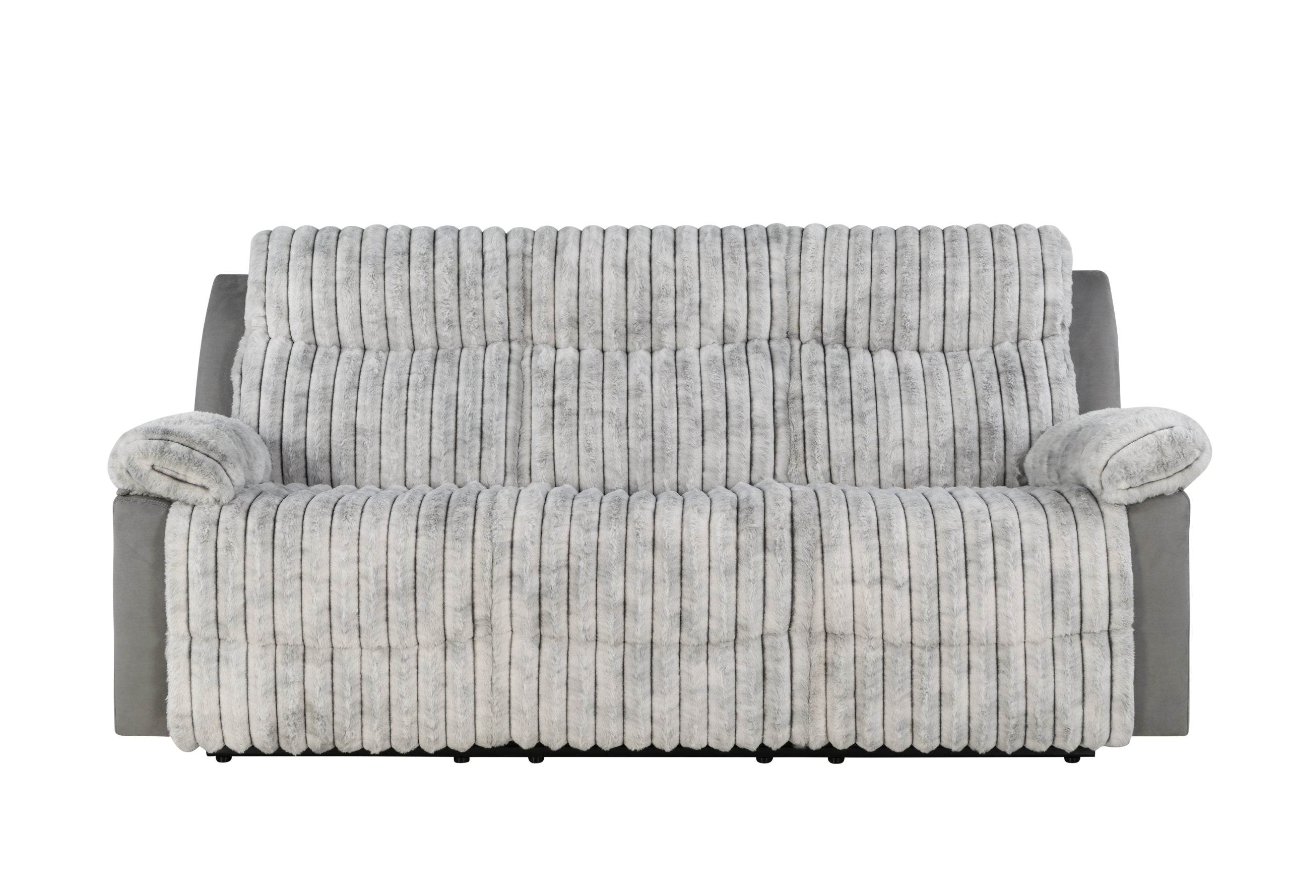 U6028 GREY RECLINING SOFA