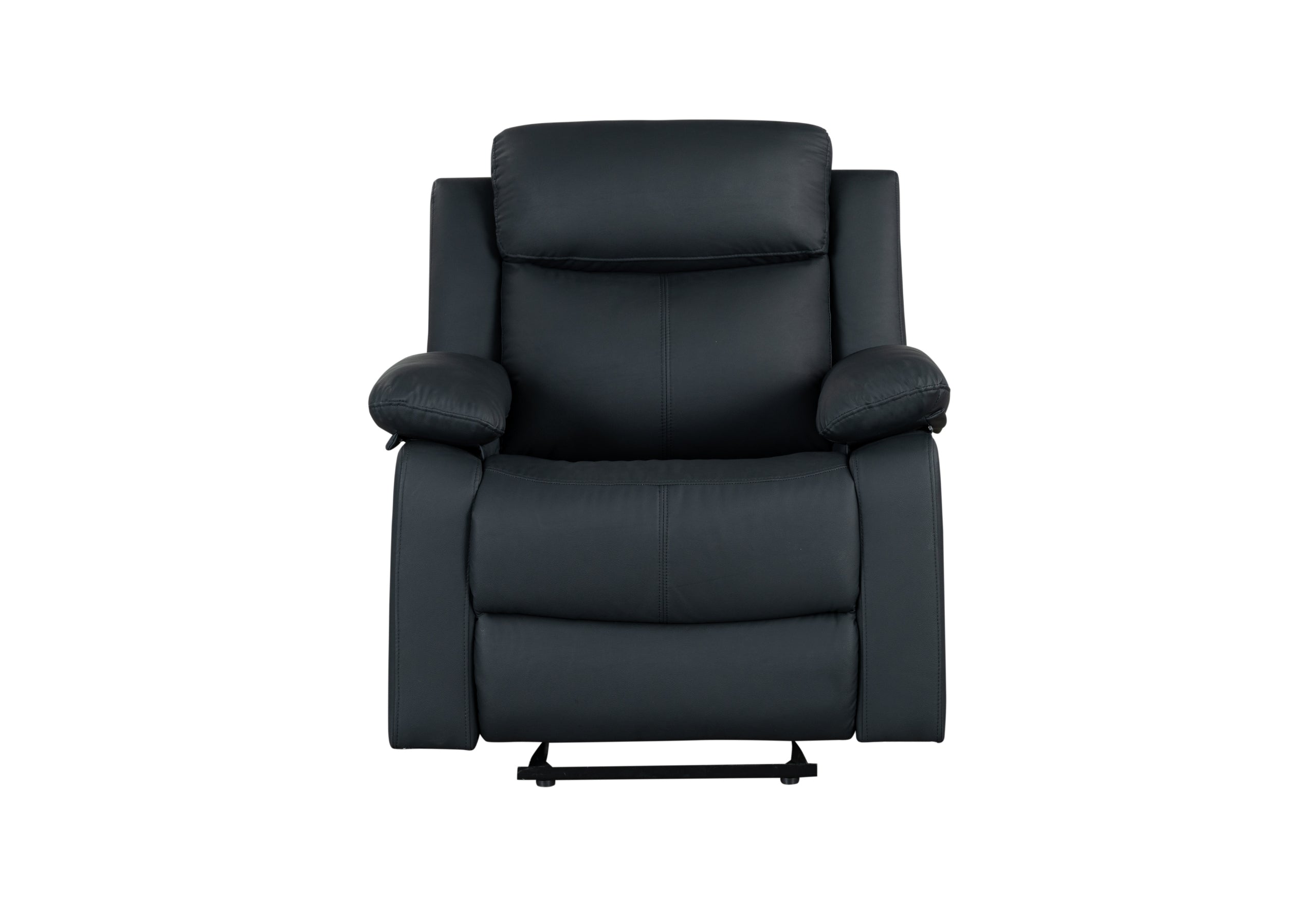U6026 BLACK PU 72A GLIDER RECLINER WITH LED