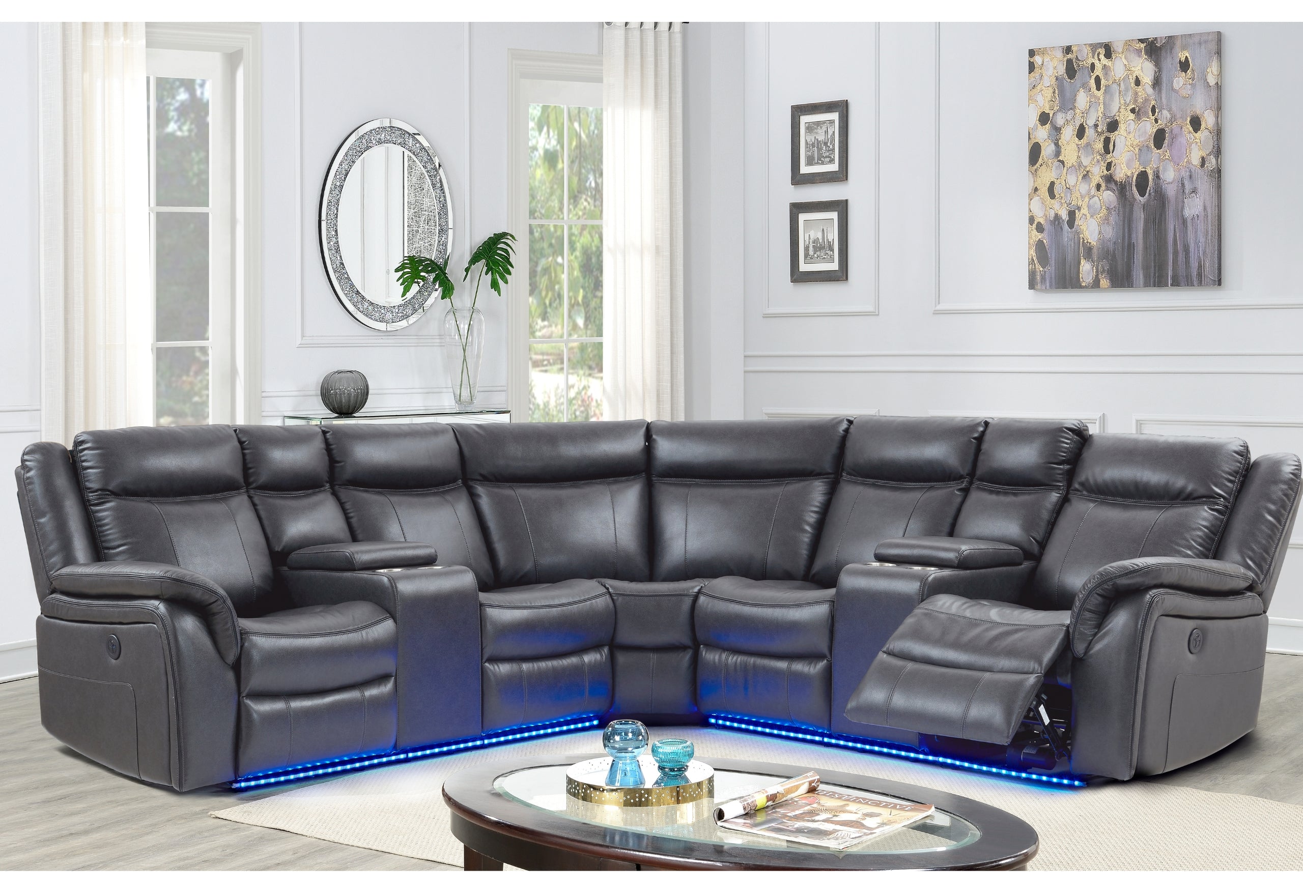 UM02 BLANCHE CHARCOAL SECTIONAL