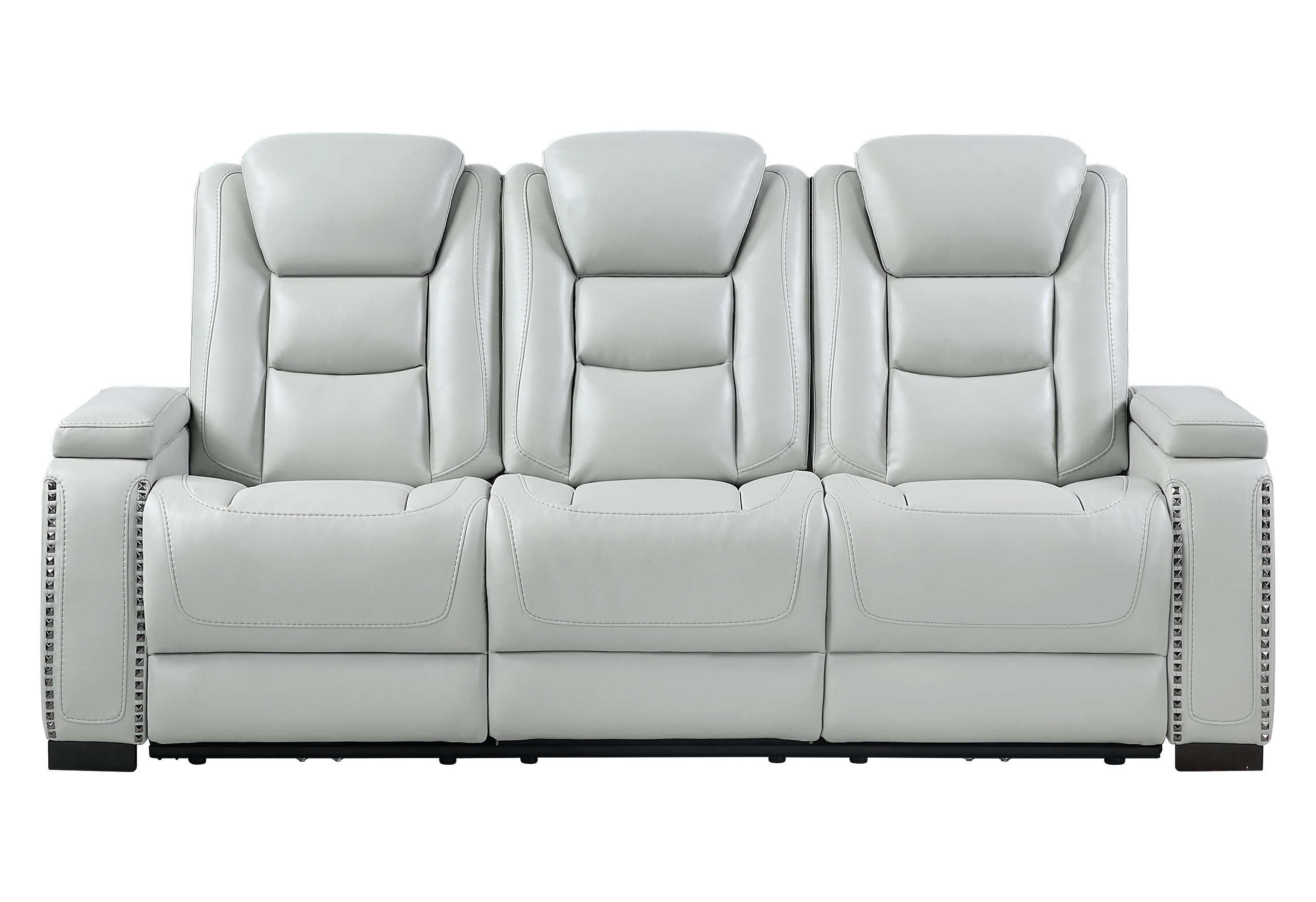 U8609 POWER RECLINING SOFA W/POWER HEADREST, USB, LED AND BOOKSHELF ARM