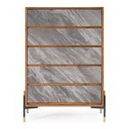 Metcalf - Mid-Century Walnut & Grey Chest