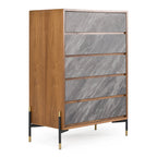 Metcalf - Mid-Century Walnut & Grey Chest