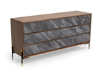 Metcalf - Mid-Century Walnut & Grey Dresser