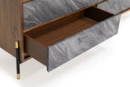 Metcalf - Mid-Century Walnut & Grey Dresser