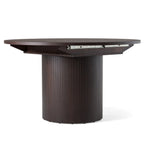 Miami - Modern Brown Round Dining Table with Extension