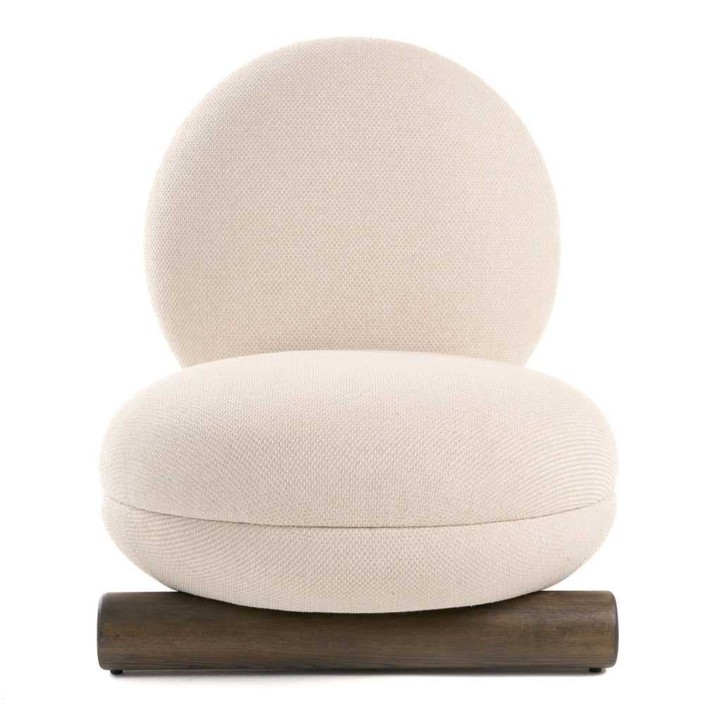 Minto - Contemporary Off-White Fabric Accent Chair
