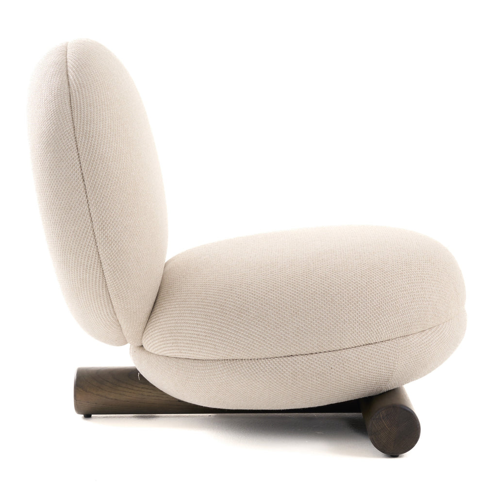 Minto - Contemporary Off-White Fabric Accent Chair