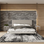 Bergeron - Eastern King Contemporary Cream Woven Fabric Bed - Eastern King Contemporary Cream Woven Fabric Bed