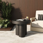 Bruni - Modern Black Concrete End Table