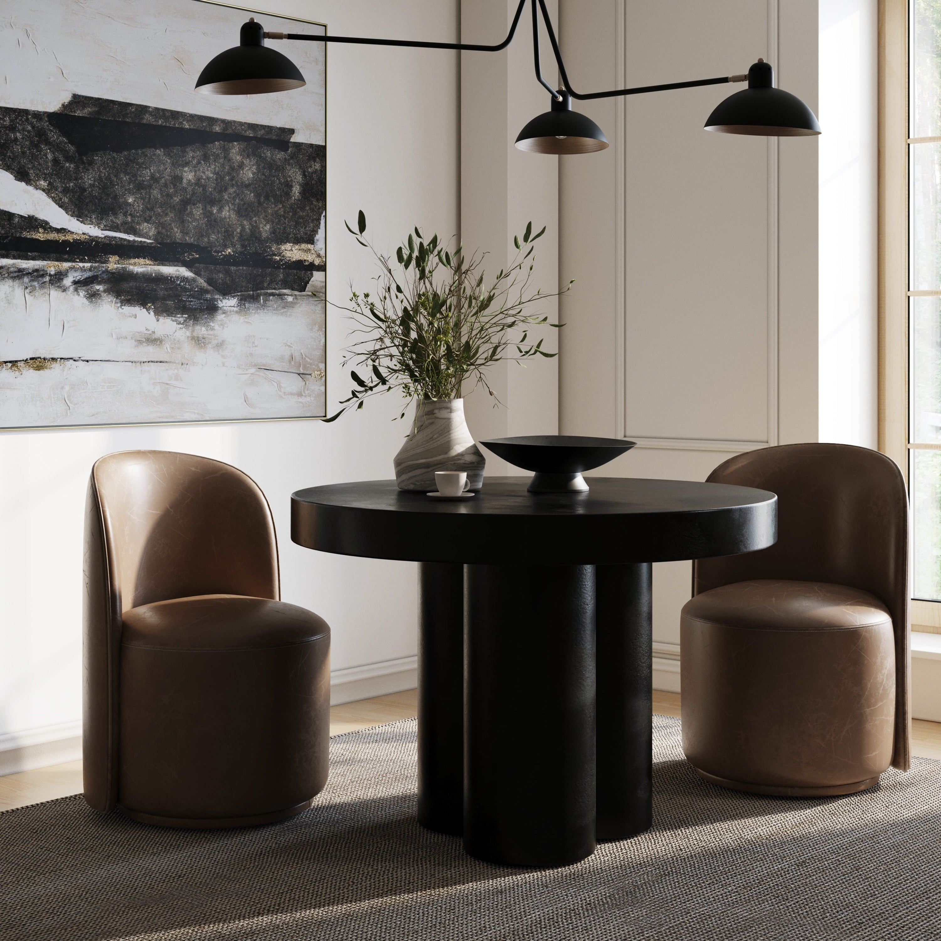 Bruni - Modern Concrete Round Dining Table