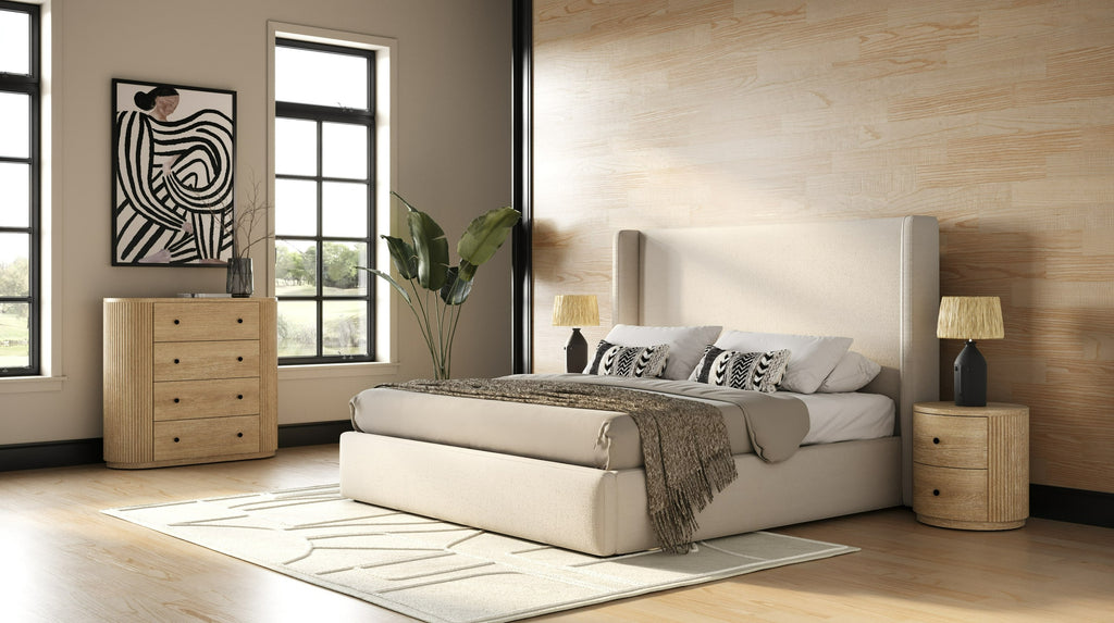 Jacobson - Modern Natural Acacia Nightstand