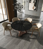 Wynetta Mid-Century Modern Vegan Leather Dining Chair