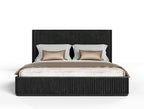Fields - Modern Black Acacia Bedroom Set - Modern Black Acacia Bedroom Set