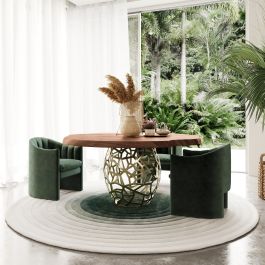 Taylor - Round Live Edge Dining Table