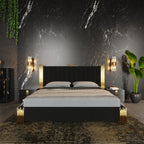 Token Modern Black & Gold 4-Piece Bedroom Set - Piece Bedroom Set