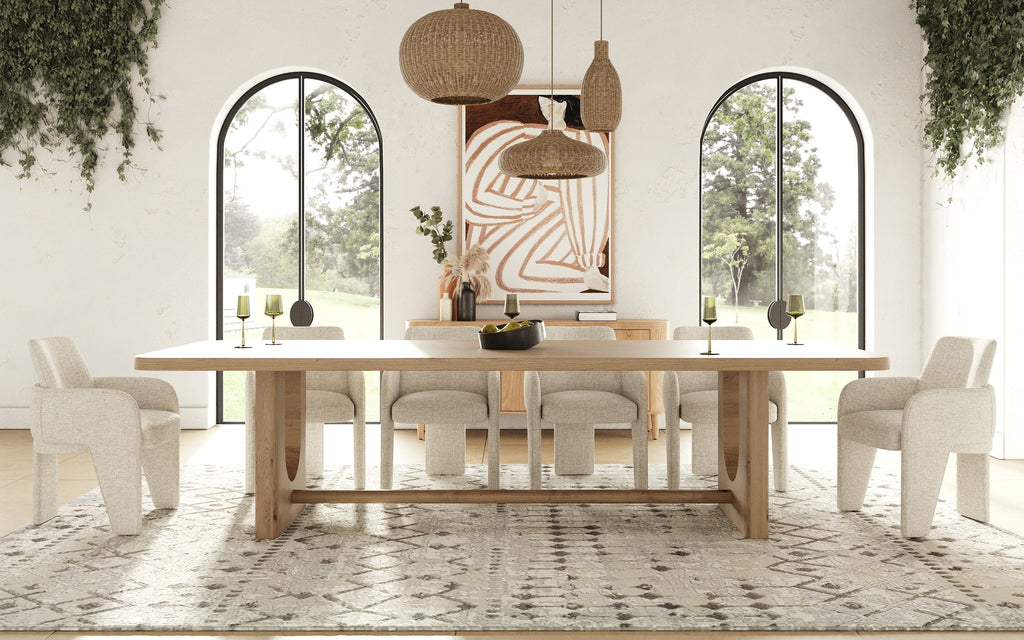 Walz - Modern Natural Oak Rectangular Dining Table