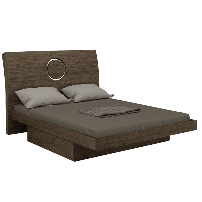 Monte Carlo - Gray California King Bed - Gray - SKU MONTE-BED-GRAY-CK