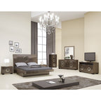 Monte Carlo - Gray 4PC California King Bedroom Set - Gray - SKU MONTE-SET-GRAY-CK