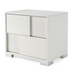 Monza Italian Modern White Nightstand