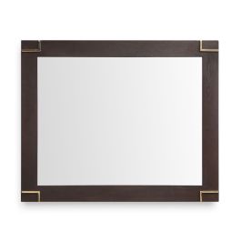 Moontide - Modern Smoked Ash & Gold Mirror