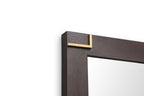 Moontide - Modern Smoked Ash & Gold Mirror