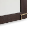 Moontide - Modern Smoked Ash & Gold Mirror