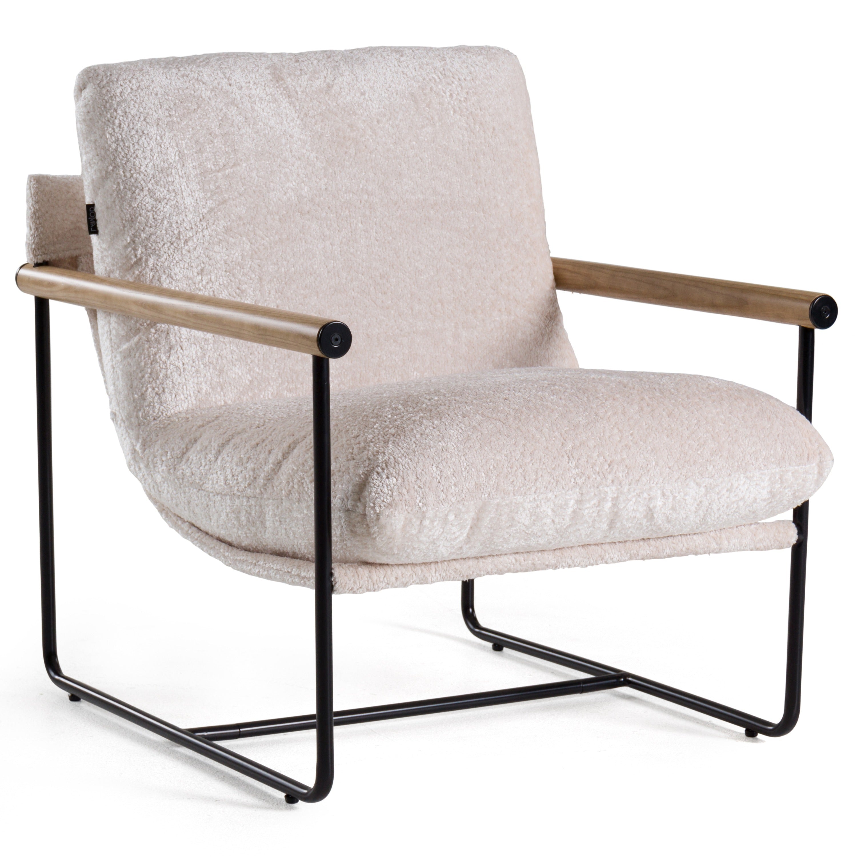 Modrest Moorcroft - Modern Beige Fabric Accent Chair