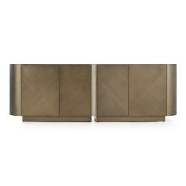 Moorgate - Modern Travertine Ceramic + Bronze Buffet