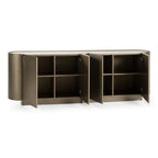Moorgate - Modern Travertine Ceramic + Bronze Buffet
