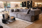 Moreno - Modern Grey Fabric 4 - Seater Sofa