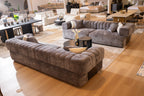 Moreno - Modern Grey Fabric 4 - Seater Sofa