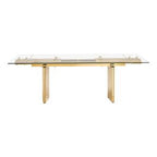Nassim - Glam Glass Extendable Dining Table