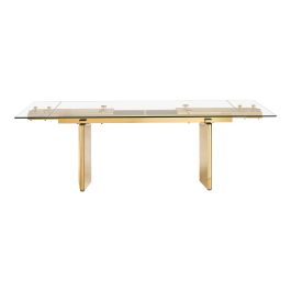 Nassim - Glam Glass Extendable Dining Table