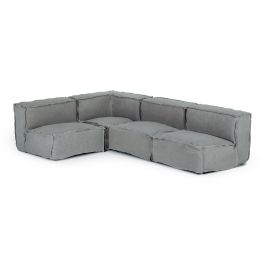 Navstar - Contemporary Grey Fabric Modular Sectional Sofa