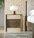 Carolina - Modern Grey Fabric + Wenge Bedroom Set - Modern Grey Fabric + Wenge Bedroom Set