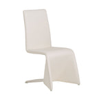 Nisse - Contemporary White Leatherette Dining Chair (Set of 2)