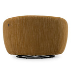 Norris - Modern Mustard Fabric Swivel Accent Chair