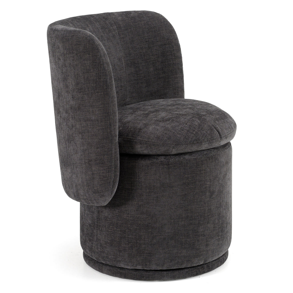 Divani Casa Norris - Modern Fabric Swivel Dining Chair