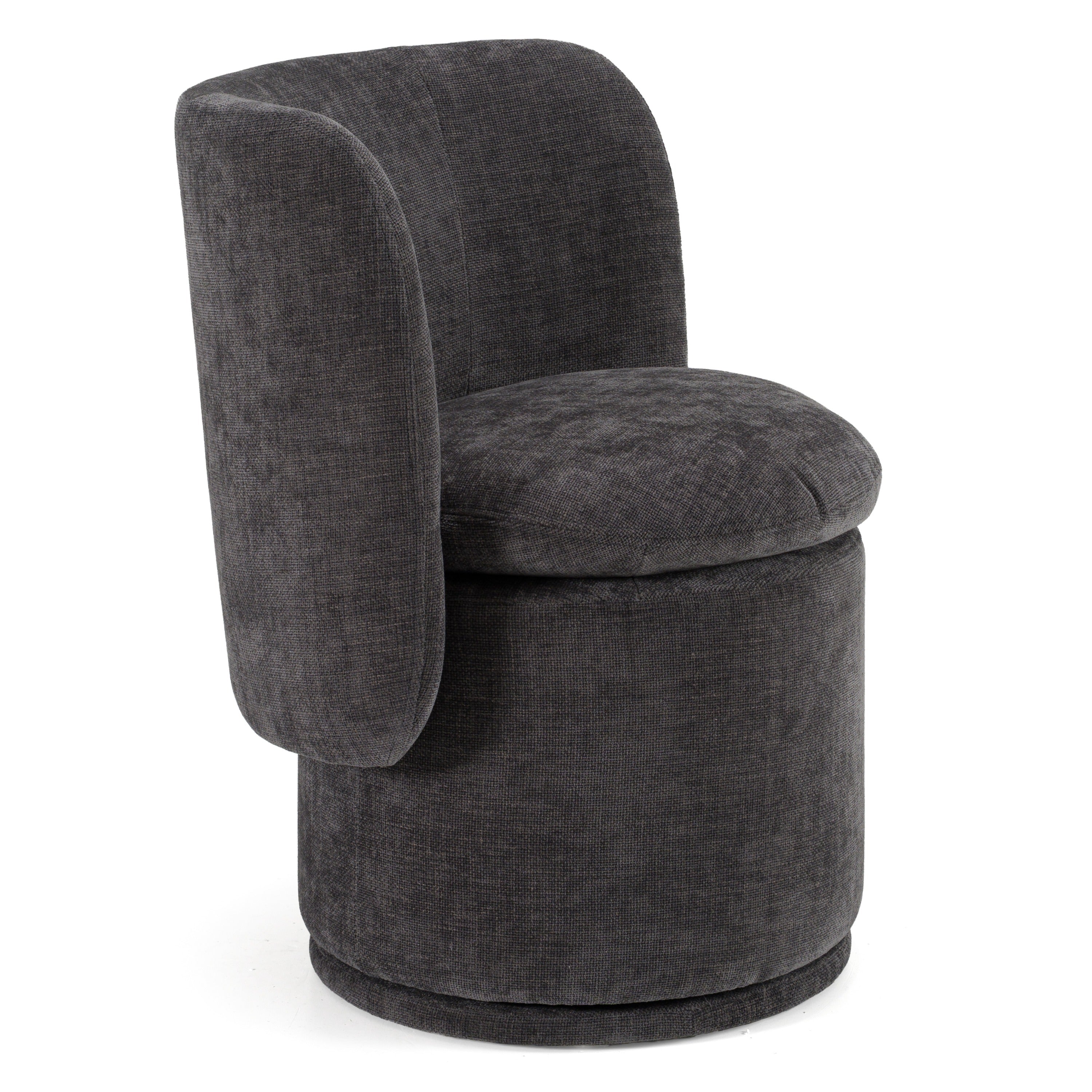 Divani Casa Norris - Modern Fabric Swivel Dining Chair