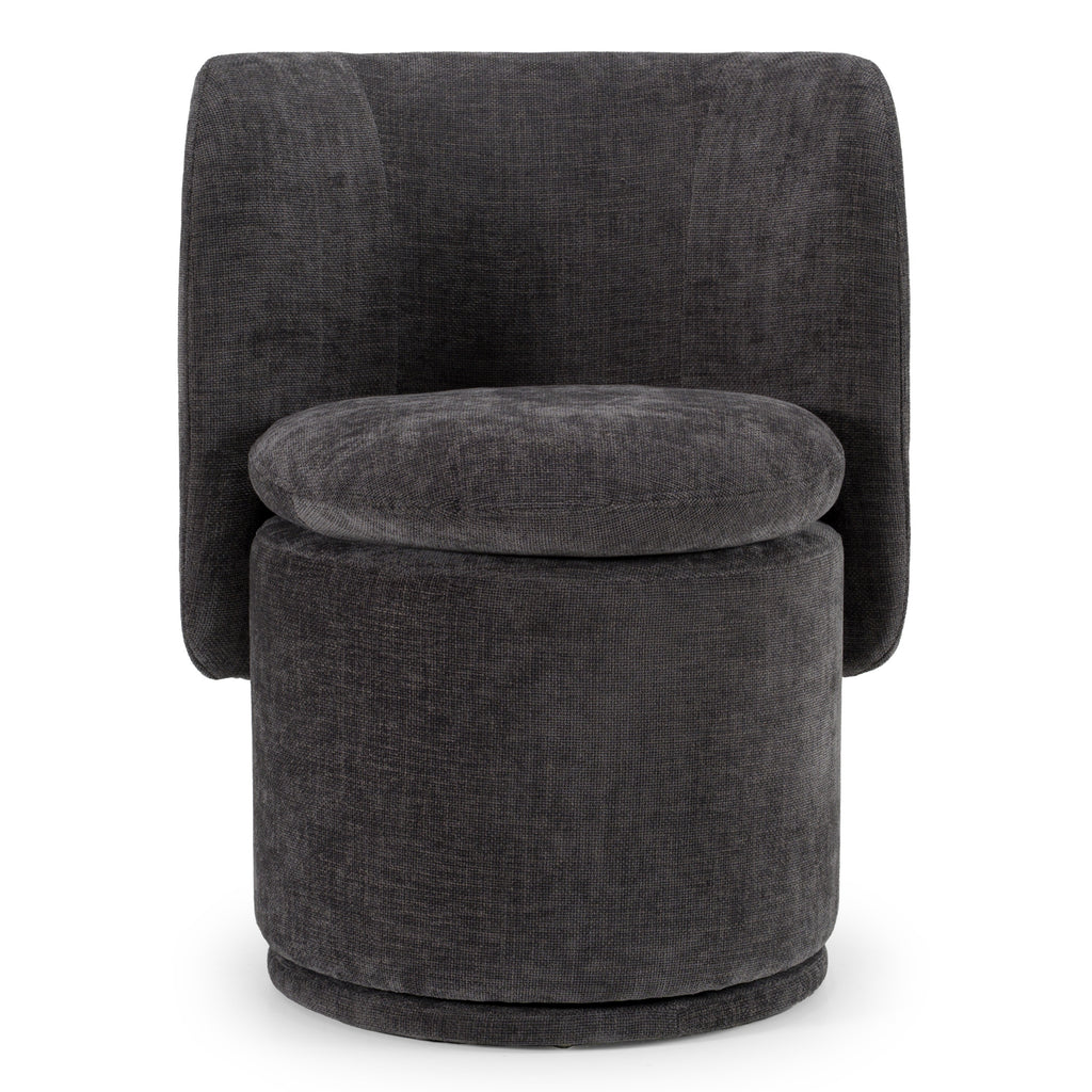 Divani Casa Norris - Modern Fabric Swivel Dining Chair