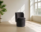 Divani Casa Norris - Modern Fabric Swivel Dining Chair